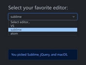 Dynamic Content Based on User Selections - jQuery ChoozeDisplay