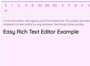 Easy Rich Text Editor With jQuery And Font Awesome
