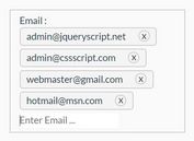 Insert Multiple Email Addresses Into An Text Field - jQuery email.multiple