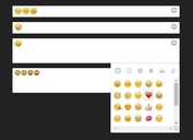 Fast Emoji Picker For Text Fields - jQuery emoji-picker.js
