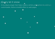 Add Festive Snowfall To Webpage With The letItSnow jQuery Plugin