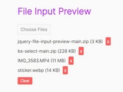 Display Selected Files With jQuery File Input Preview Plugin