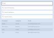 Filter Table Rows By Column Value - jQuery tablesearch.js