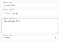 Floating Labels With Animation For Bootstrap