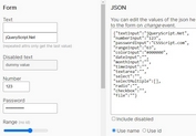 Set & Get Form Values Using JSON - jQuery input-value