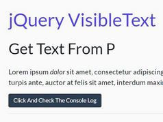 Get Visible Text Nodes With The VisibleText jQuery Plugin