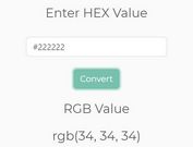 HEX - RGB Color Converter In jQuery