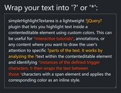 Highlight Text In Contenteditable Elements With simpleHighlightTextarea jQuery Plugin