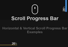 Horizontal & Vertical Scroll Progress Bars In jQuery