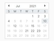 Tiny Calendar With Month View - jQuery huicalendar