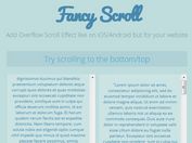 iOS/Android Like Overflow Scroll Effect with Fancy Scroll Plugin