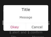 iOS-Style Alert And Confirm Dialog Plugin - alert-confirm.js