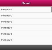 iScroll - Mobile Device Content Scrolling Plugin