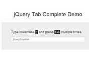 <b>jQuery Autocomplete Input Field with Tab Key - Tab Complete</b>