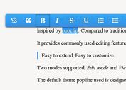 jQuery Based Inplace Html5 Rich Text Editor - Popline