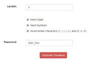 jQuery Based Strong Password Generator Tool