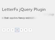 jQuery & CSS3 Based Text Animation Effect Plugin - LetterFX