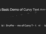 Simple jQuery Plugin For CSS3 Text Animations - Curvy Text