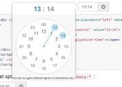 jQuery Clock Style Time Picker Plugin For Bootstrap 3/4 - clockpicker