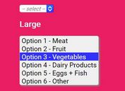 jQuery Plugin To Convert Select Elements Into Popup Lists - ul select