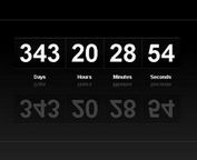 jQuery Countdown Plugin with Animation and Reflection Effects - County