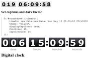 jQuery Countdown Timer & Digital Clock Plugin - timeTo
