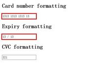 <b>jQuery Credit Card Form Formatting Plugin - Payment</b>