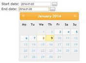jQuery Date Range Selector Using jQuery UI Datepicker - daterange