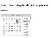 jQuery Date and Time Picker Plugin - Simple Datetimepicker