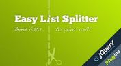 jQuery Easy List Splitter Plugin