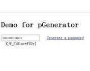 jQuery Password Generator Plugin - pGenerator