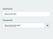 jQuery Password Visibility Toggler For Bootstrap 4