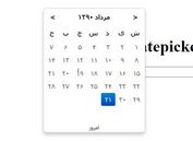 <b>jQuery Persian Date Picker Plugin - Pwt Datepicker</b>