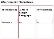 jQuery Plugin For Aligning Nearly-Aligned Elements - Snappy