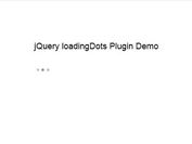 jQuery Plugin For Animated Ajax Loading Dots - loadingDots