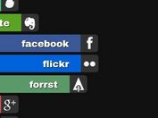 jQuery Plugin For Animated Social Share Bar - Social Sidebars