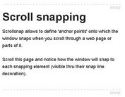 jQuery Plugin For Animated Vertical Scroll Snapping - Scrollsnap