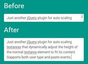 jQuery Plugin For Auto Grow Of Textarea On Typing - autoresize