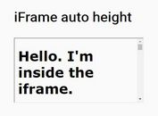 jQuery Plugin To Auto iFrame Height Adjusting - autoHeight.js