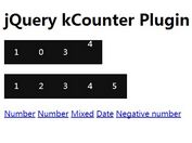 jQuery Plugin For Creating An Animated Counter - kCounter