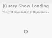 jQuery Plugin For Custom Loading Overlay & Indicator - Show Loading