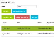 jQuery Plugin For Data Table Filting and Selecting - checkit