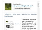 jQuery Plugin For Displaying Tumblr Blog Feeds - Tumbo