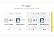 jQuery Plugin For Displaying Weather Status For Users - Weathro