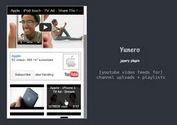 <b>jQuery Plugin For Displaying YouTube Video Feed - Yunero</b>