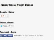 jQuery Plugin For Easy Social Buttons Integration - Social