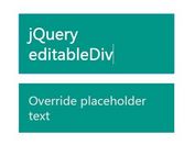 jQuery Plugin For Editable DIV Elements - editableDiv