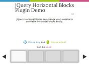 jQuery Plugin For Horizontal One Page Scrolling Web Page - Horizontal Blocks