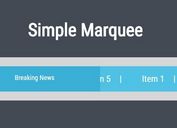 jQuery Plugin For Horizontal Text Scrolling - Simple Marquee
