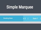 jQuery Plugin For Horizontal Text Scrolling - Simple Marquee